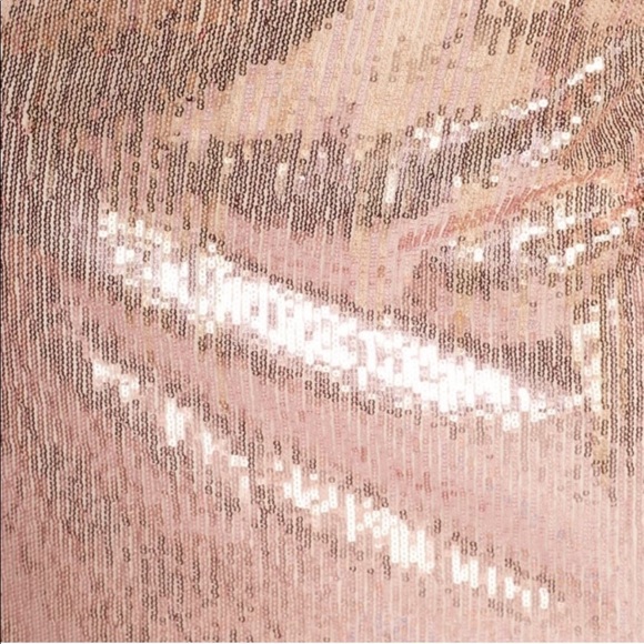 RACHEL PARCELL Sequin Long Sleeve Dress Pink Ombre - Picture 5 of 10